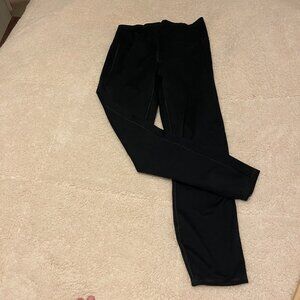 Under Armour Womens Black Compression Leggings With High Waist & Side Pockets Si